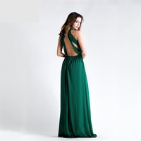 Plunge Green Gown - Thumbnail 2