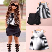 Striped Beauty Top and Shorts Set