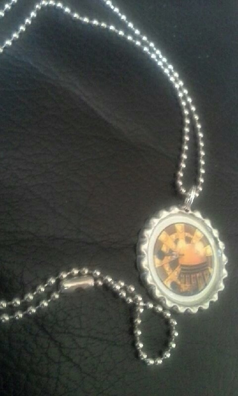 Dr. Who DALEK Bottle Cap Ballchain Necklace