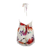 White Floral Two Piece Set - Thumbnail 1