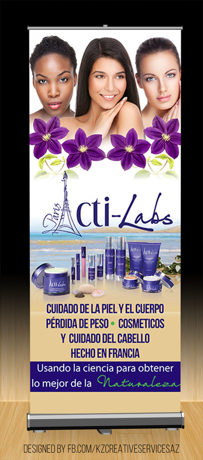 ACTI-LABS PREMIUM RETRACTABLE BANNER STYLE 5 - SPANISH