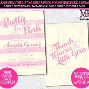 Girl baby shower invitation - Thumbnail 4