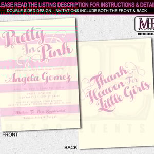 Girl Baby Shower Invitation - Thumbnail 2