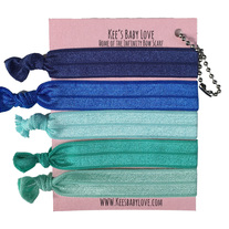Sea all day long No Crease Hair Ties Set of 5 