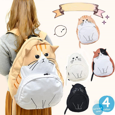 Free shipping harajuku cat backpack