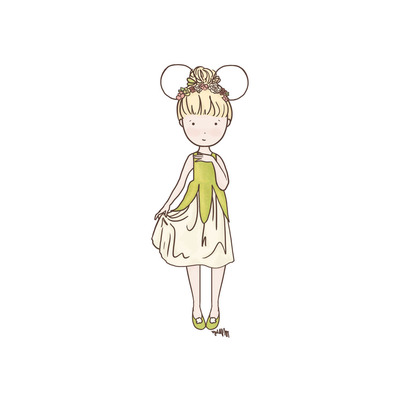Disneybound tinkerbell fan (color options)