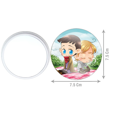 Bbc merlin - hand mirrors -  merlin + arthur