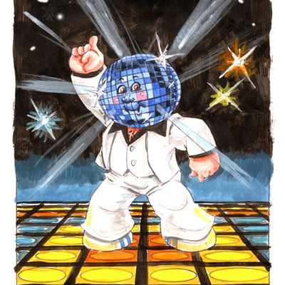 Stan alive / bee gene v2.0 color rough- custom garbage pail kids