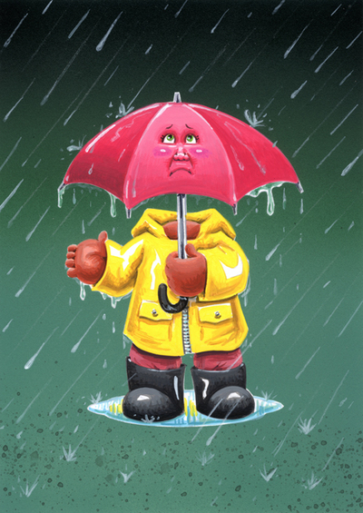 DAWN Pour / STELLA Umbrella v2.0 Final Art - CUSTOM Garbage Pail Kids
