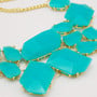 Sea Blue Chunky Choker Necklace-1