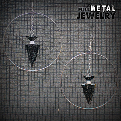 Arrowhead Hoop Earrings