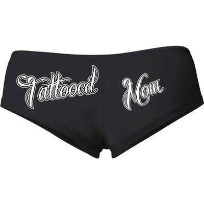 Tattooed mom booty shorts # 671