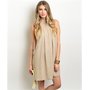Sleeveless Taupe Dress -1