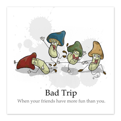 Bad Trip - 8x8 Art Print - by Denis Caron