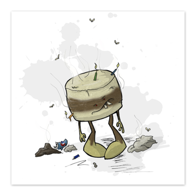 Stench cake - 8x8 art print - by denis caron - Thumbnail 5