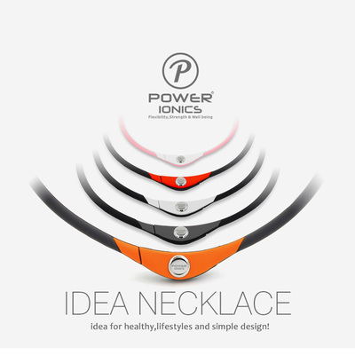 Power ionics idea necklace 4in1 titanium/ge/f.i.r/tourmaine 3000ions/cc waterproof health bio sports necklace