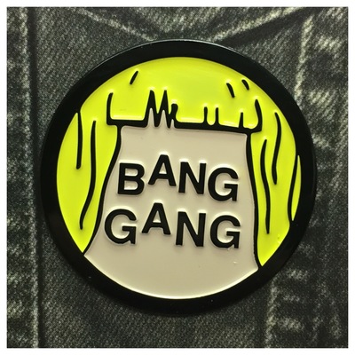 Bang gang ( blonde ) enamel pin 015y