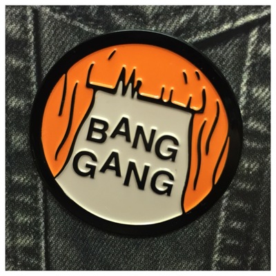 Bang gang ( red ) enamel pin 015o