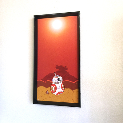 Bb-eight "i think i'm lost" illustration print