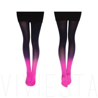 Pastel Dyed Tights - Thumbnail 2
