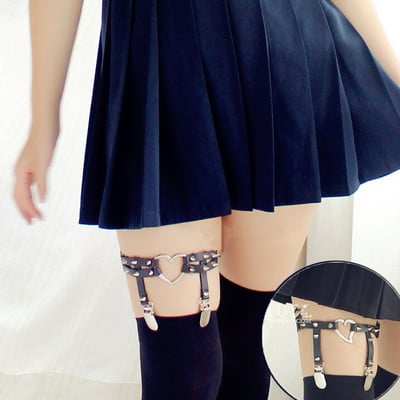 Japanese harajuku lolita rivet leg garters