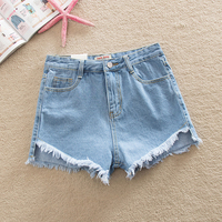 XS-3XL 4 Colors Loose High Waist Jean Shorts SP166233 - Thumbnail 3
