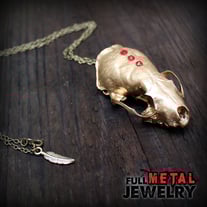 Mink Skull Necklace