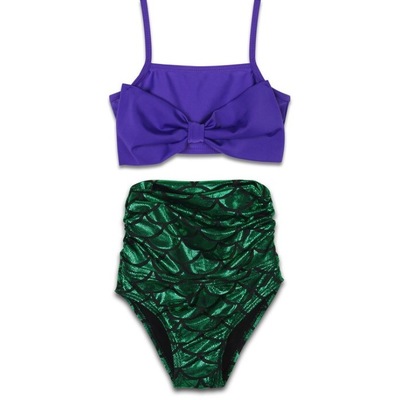 High waisted 2 piece mermaid set  