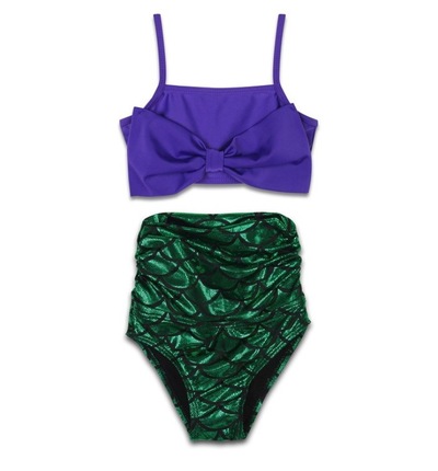 High waisted 2 piece mermaid set  