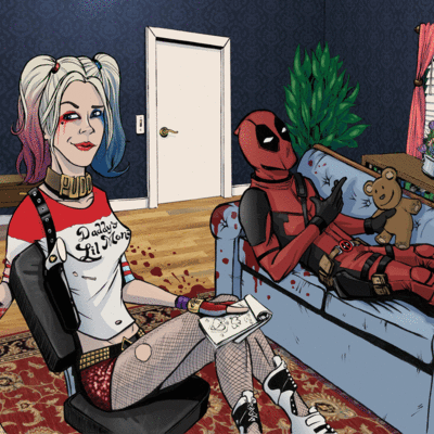 Harley and deadpool
