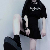 Free Shipping-SPIRITED AWAY TEE ( BLACK / WHITE ) - Thumbnail 3