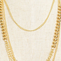 Layered Chain Necklace - Thumbnail 3