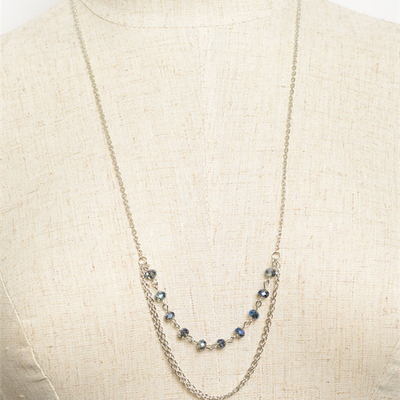 Beads & chains necklace