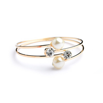 Pearl & stone bracelet