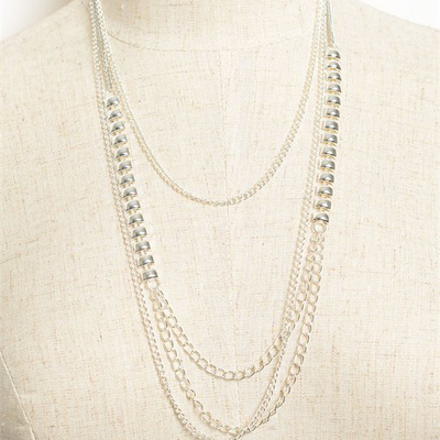 Layered chain necklace
