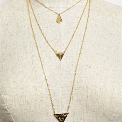 Triangles necklace