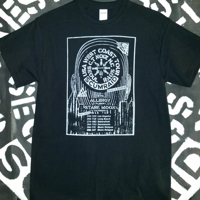 Scumraid // allergy // stark moon west coast tour shirt