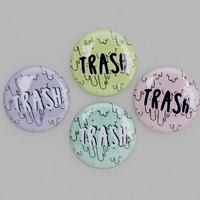 trash - 1" buttons - Thumbnail 2