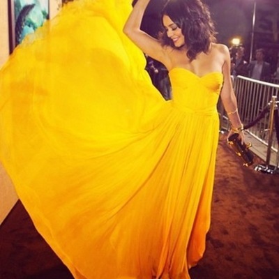 Sweet heart bridesmaid dress, yellow bridesmaid dress, cheap bridesmaid dresses, modest bridesmaid dress - Thumbnail 4