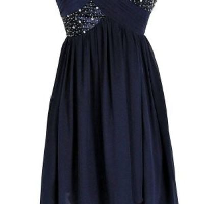 Short prom dress,cheap prom dress,beading prom dress,blue prom dress,cheap homecoming dress - Thumbnail 5