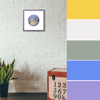 "solar system" freestyle watercolor | space art | astronomy art