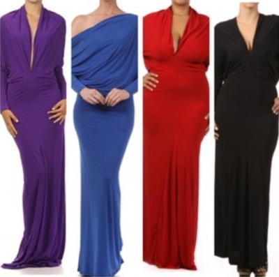 Multi way maxi red, blue, black, purple