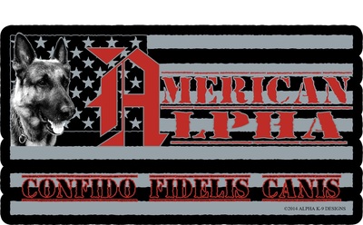 American Alpha GSD Flag