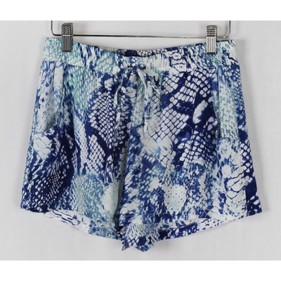 Blue python print shorts - Thumbnail 2