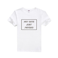 Free Shipping-NOT CUTE BUT PSYCHO TEE ( 2 COLORS) - Thumbnail 1