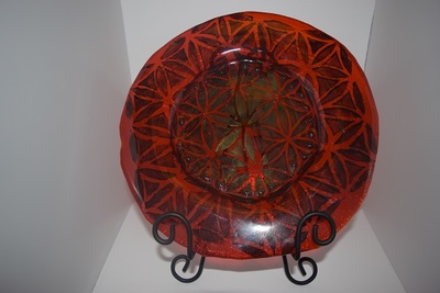 Flower Of Life Decorative Plate