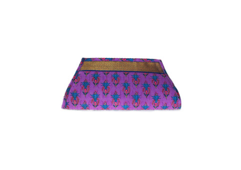 Purple Flowers Clutch