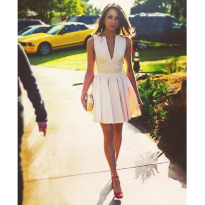 Sexy V-neck sleeveless Mini Dress  121703