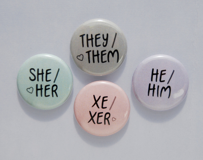 1" PRONOUN buttons