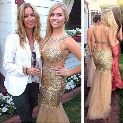 Beaded prom dress,sexy prom dress,backless prom dress,long evening dress,cheap prom dress